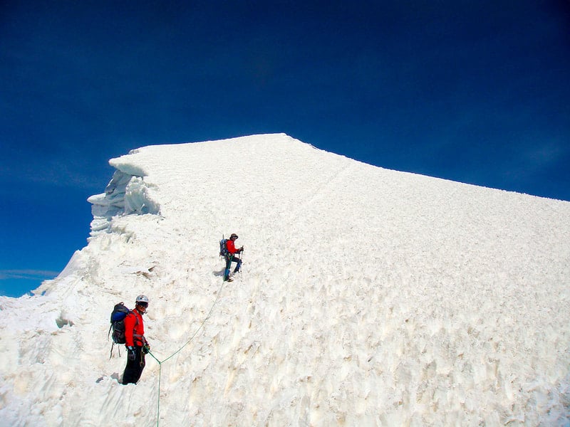 Climbing Nevado Pumarinri